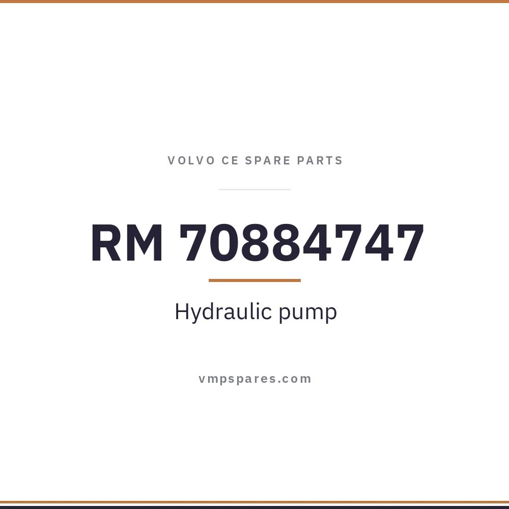 RM 70884747 – Hydraulic pump