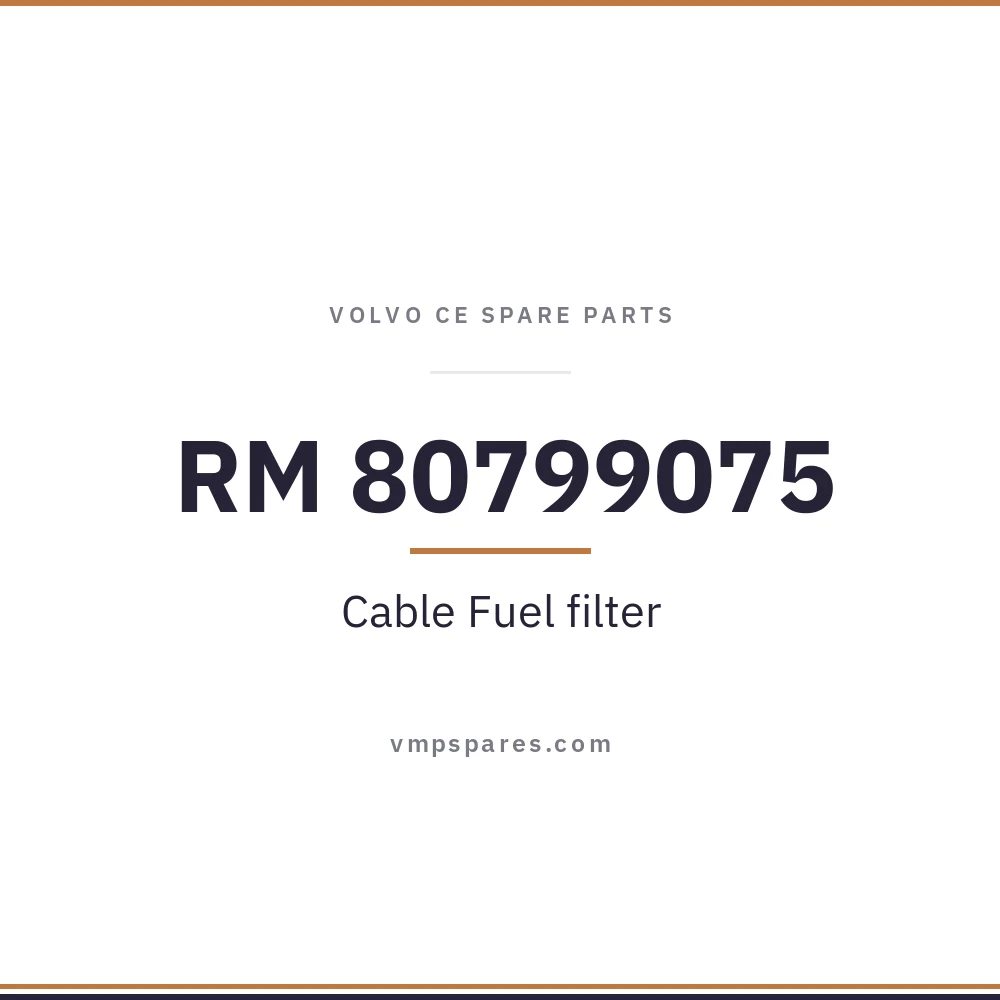 RM 80799075 – Cable Fuel filter