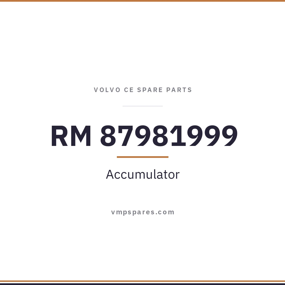 RM 87981999 – Accumulator