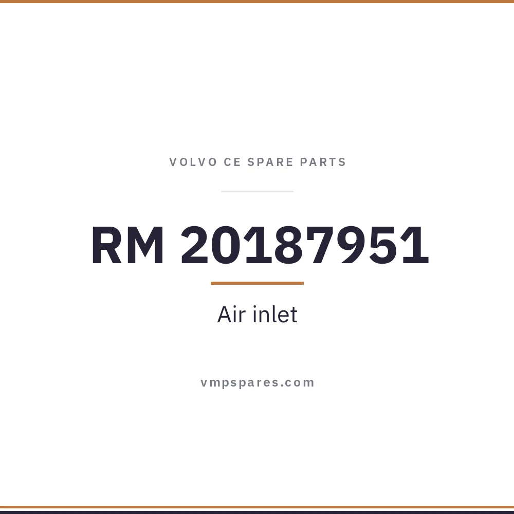 RM 20187951 – Air inlet