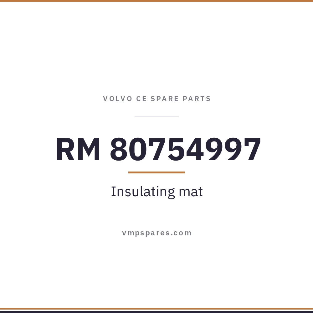 RM 80754997 – Insulating mat