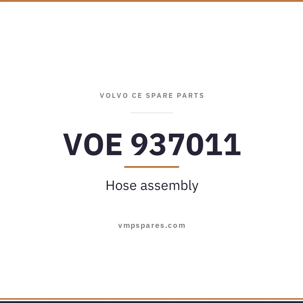 VOE 937011 – Hose assembly