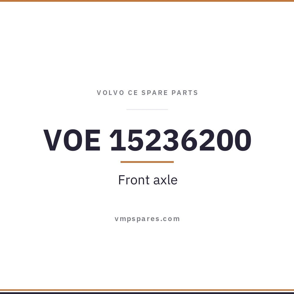 VOE 15236200 – Front axle