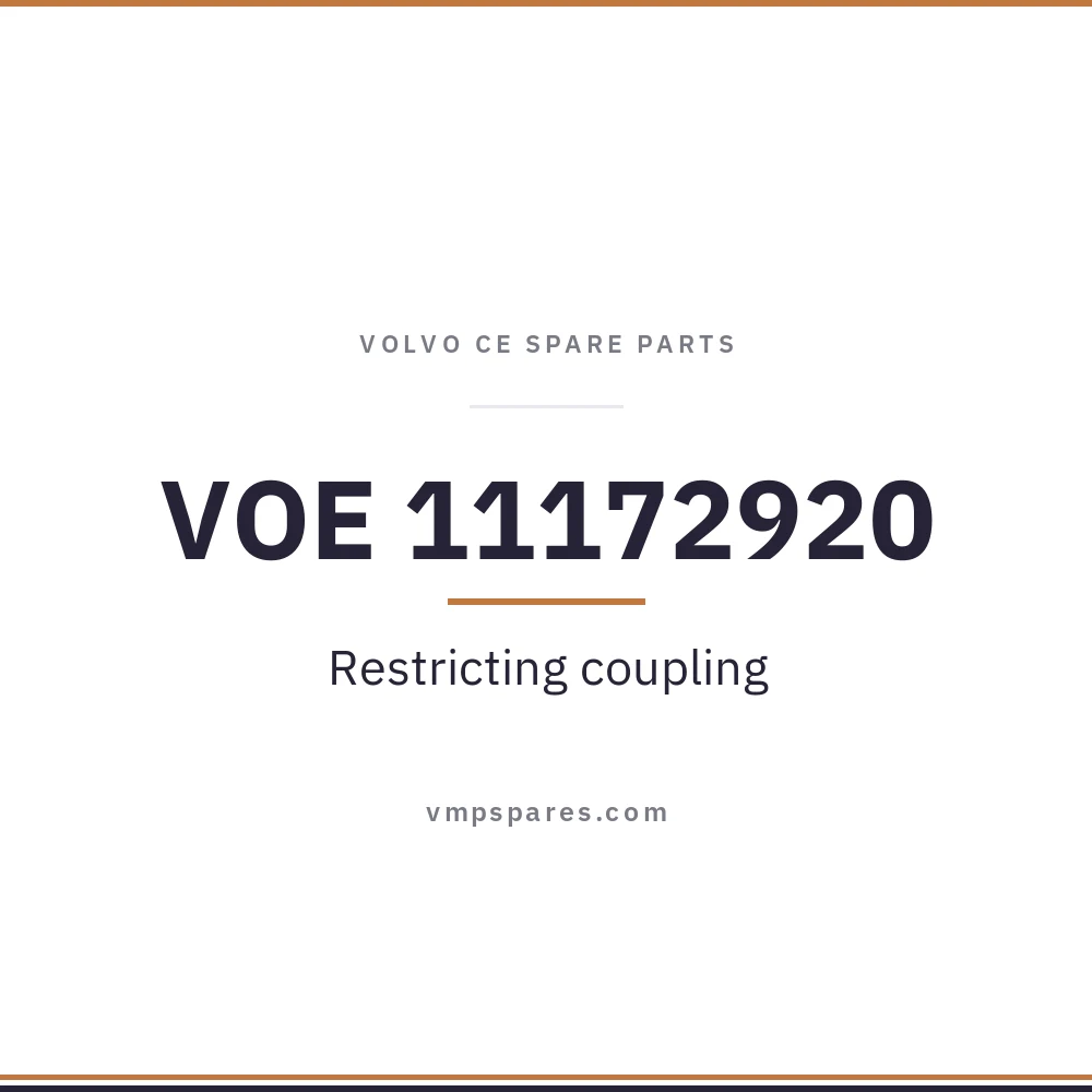 VOE 11172920 – Restricting coupling
