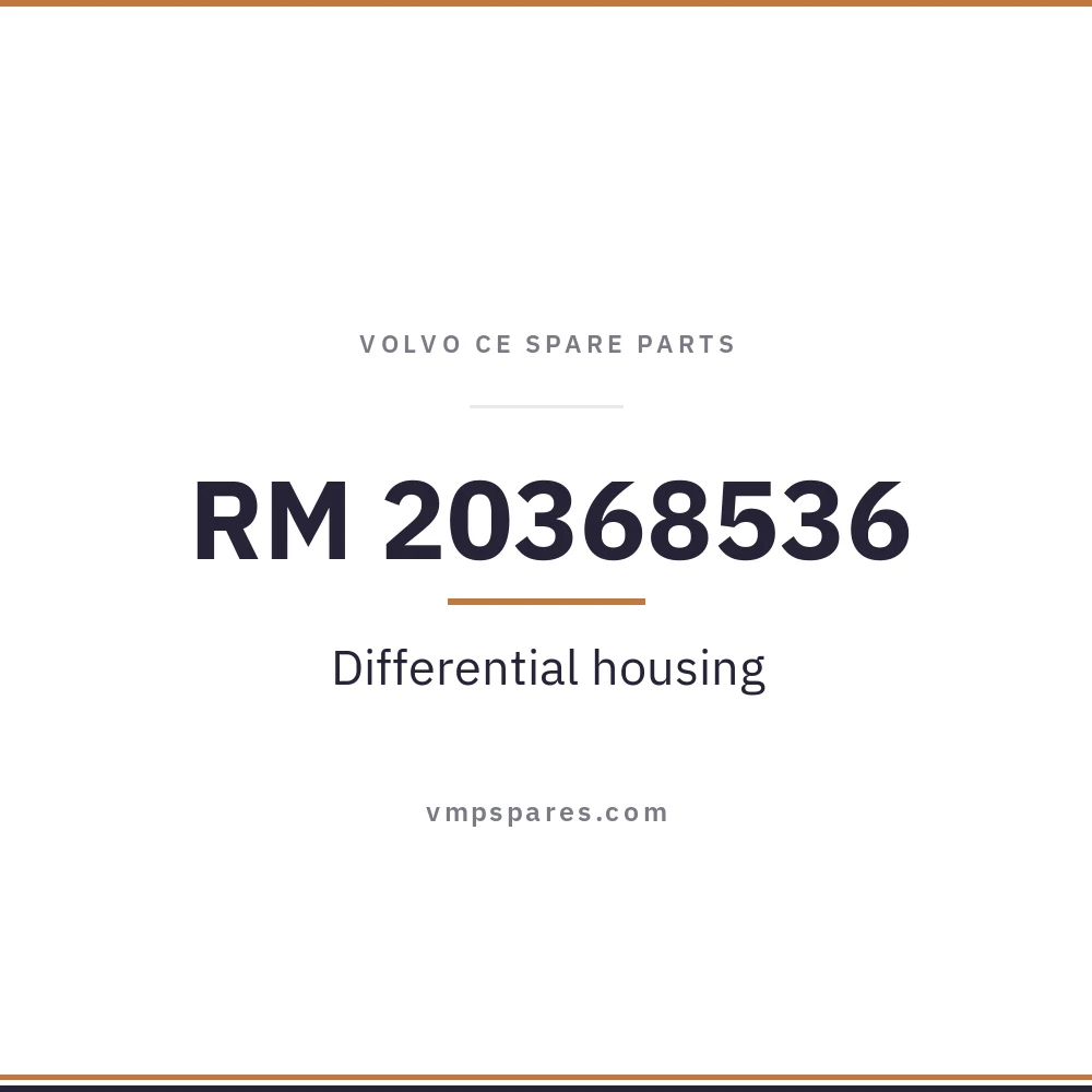 RM 20368536 – Differential housing