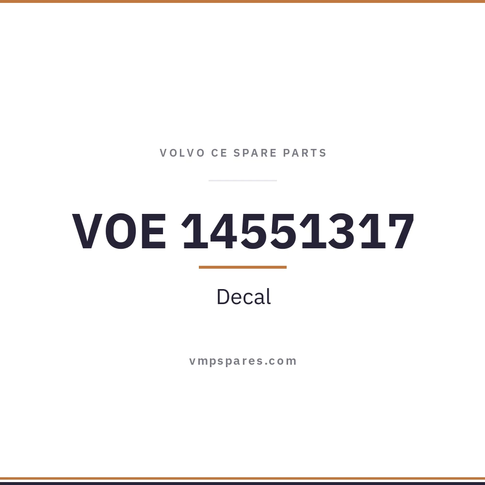 VOE 14551317 – Decal