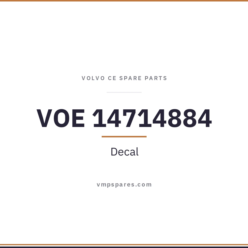 VOE 14714884 – Decal