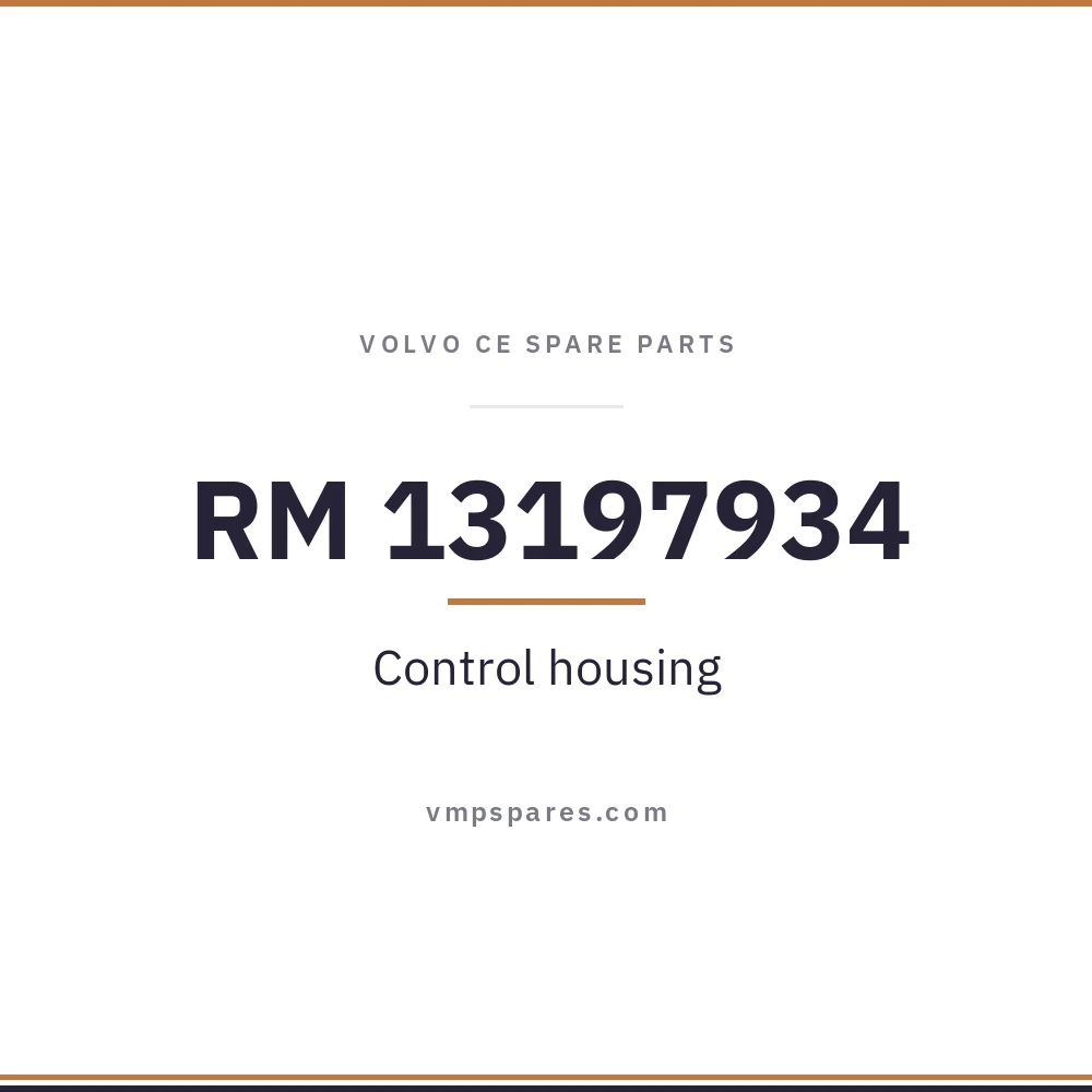 RM 13197934 – Control housing