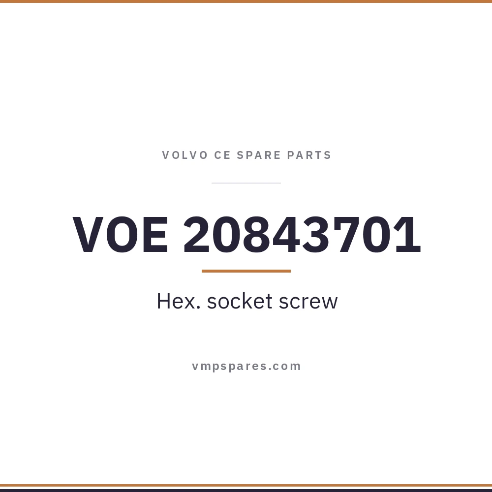 VOE 20843701 – Hex. socket screw