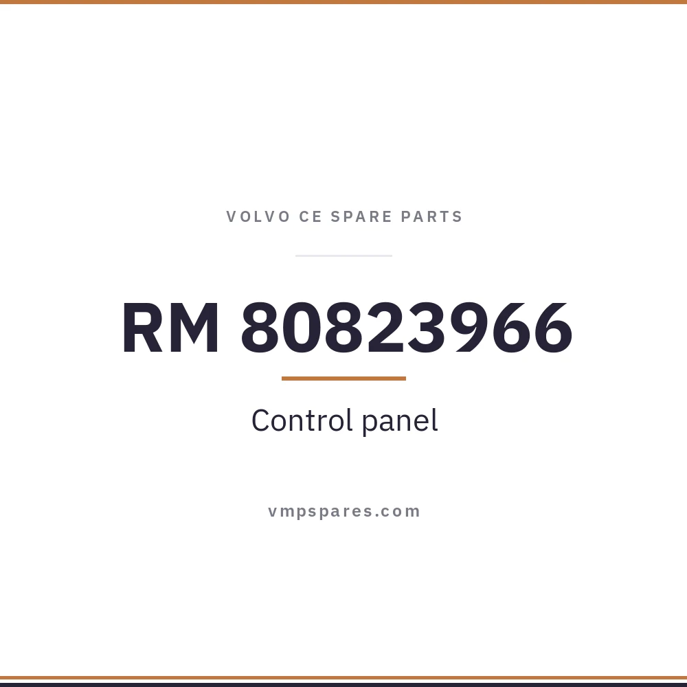 RM 80823966 – Control panel