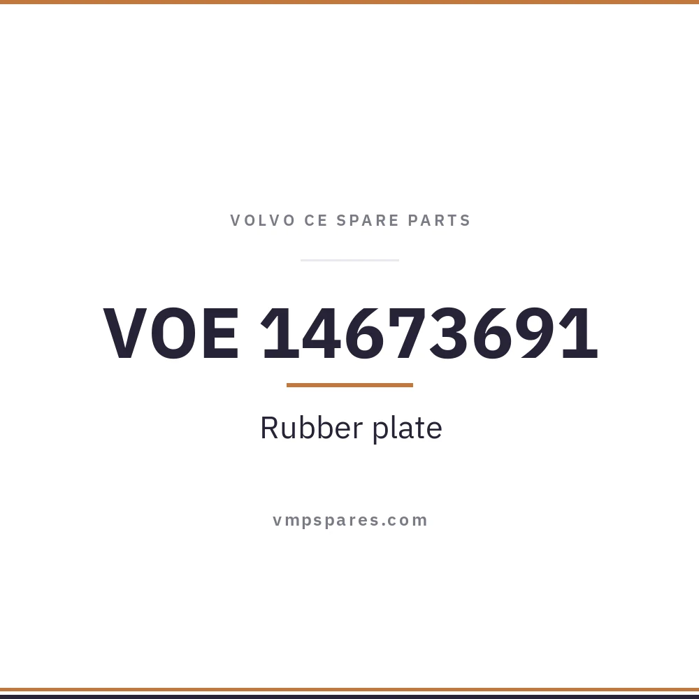 VOE 14673691 – Rubber plate