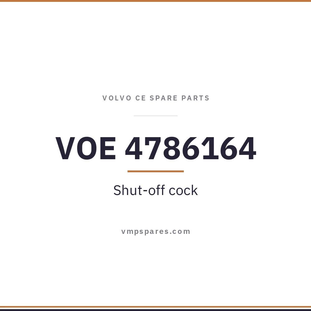 VOE 4786164 – Shut-off cock