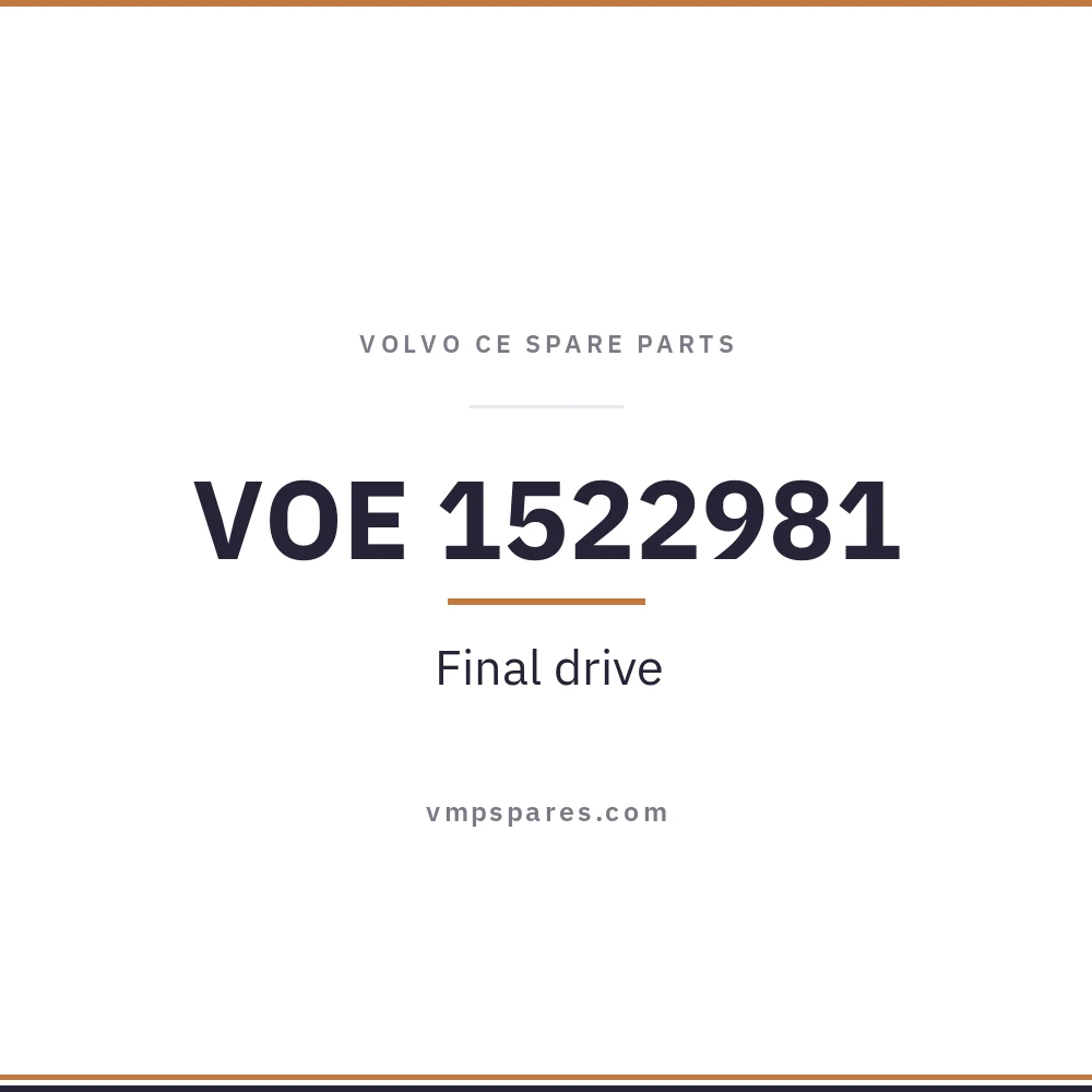 VOE 1522981 – Final drive