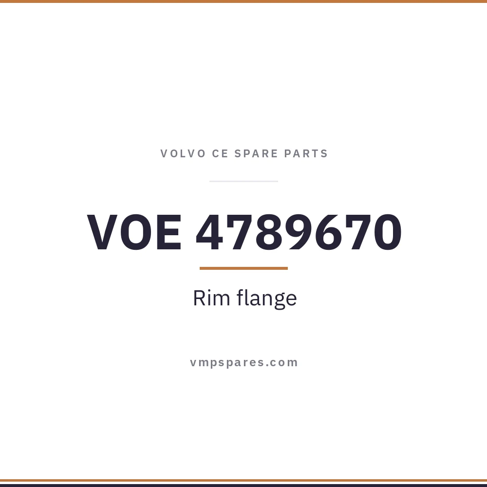 VOE 4789670 – Rim flange