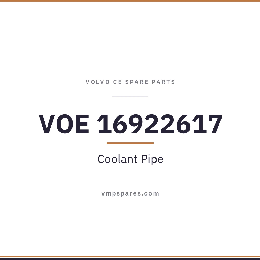 VOE 16922617 – Coolant Pipe