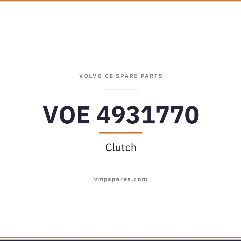 VOE 4931770 – Clutch