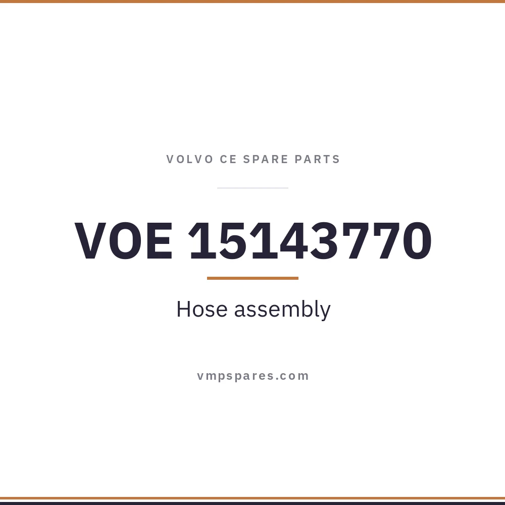 VOE 15143770 – Hose assembly