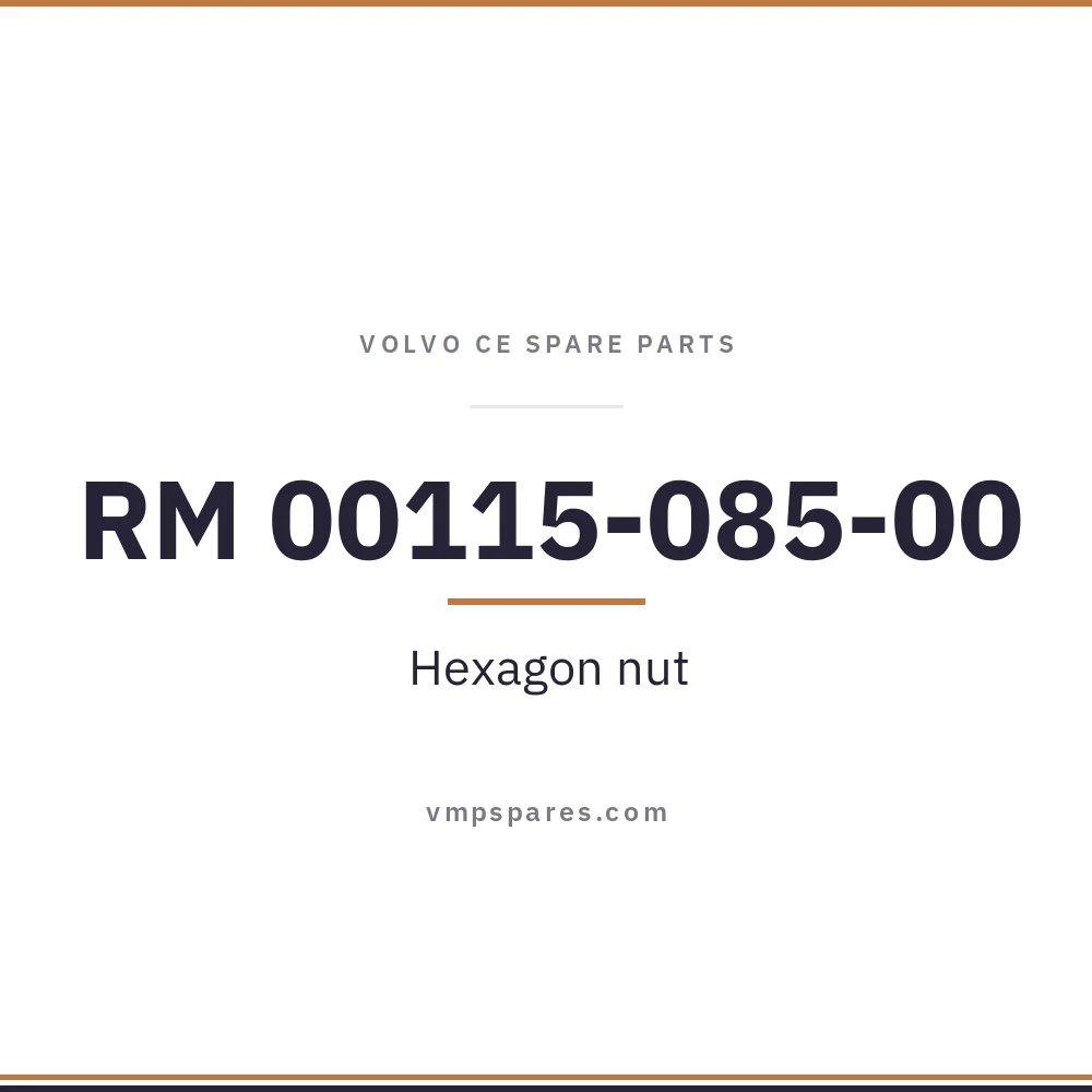 RM 00115-085-00 – Hexagon nut
