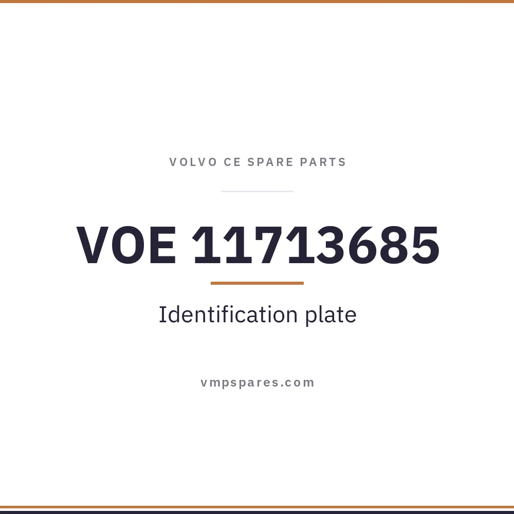VOE 11713685 – Identification plate