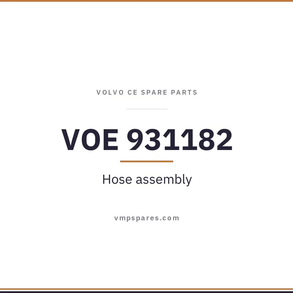 VOE 931182 – Hose assembly