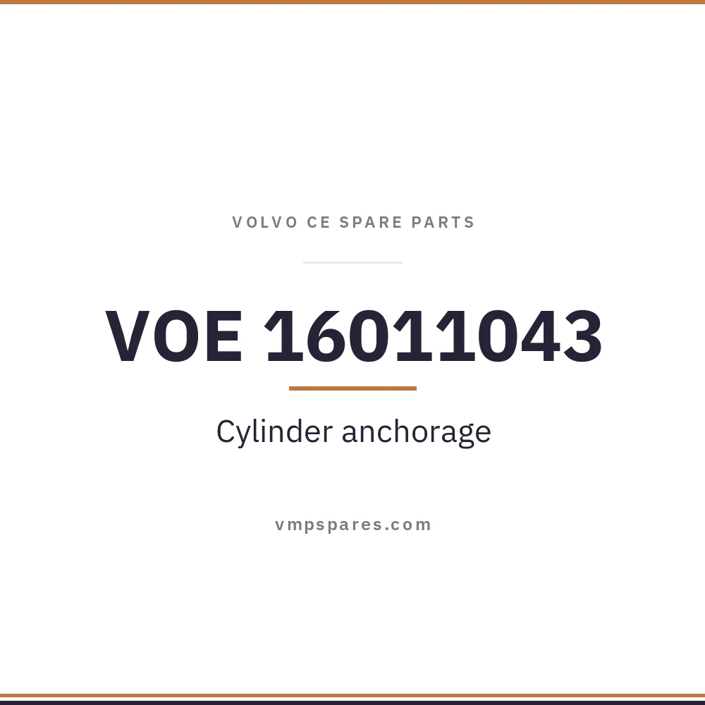VOE 16011043 – Cylinder anchorage