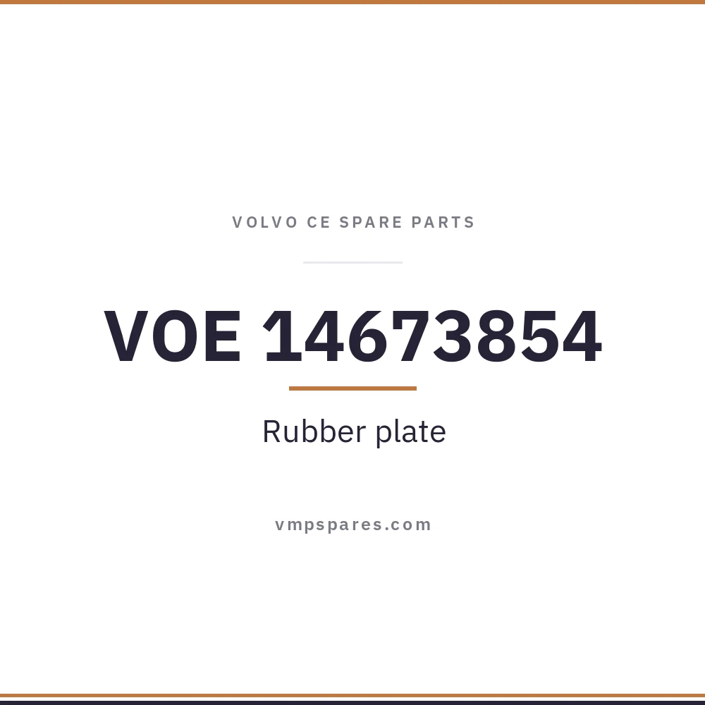 VOE 14673854 – Rubber plate