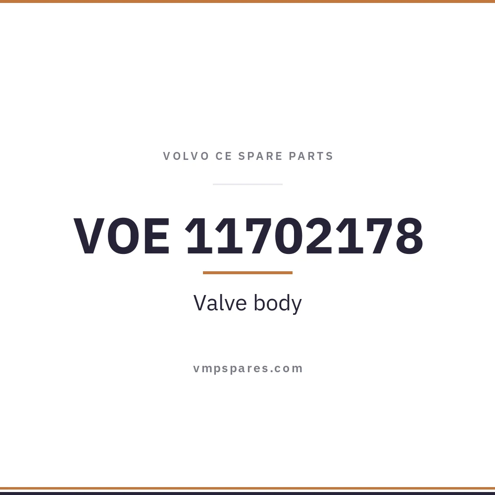 VOE 11702178 – Valve body