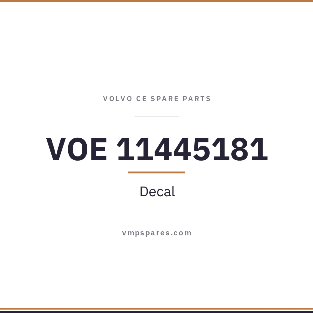 VOE 11445181 – Decal