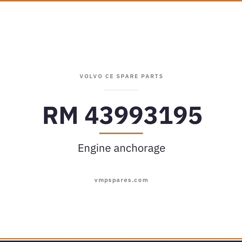 RM 43993195 – Engine anchorage