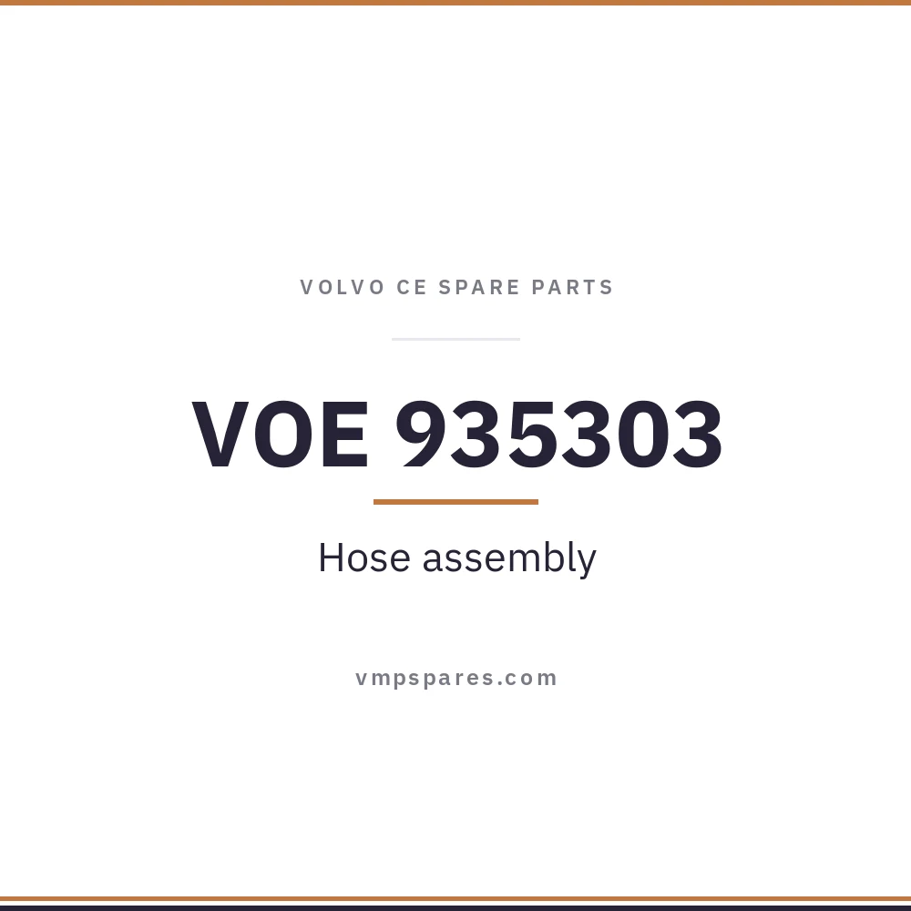 VOE 935303 – Hose assembly