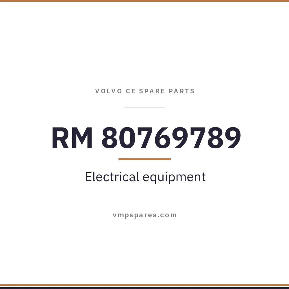 RM 80769789 – Electrical equipment