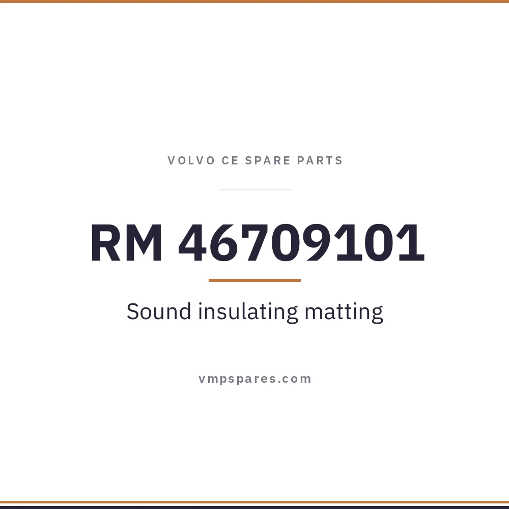 RM 46709101 – Sound insulating matting