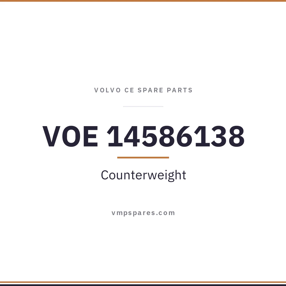 VOE 14586138 – Counterweight