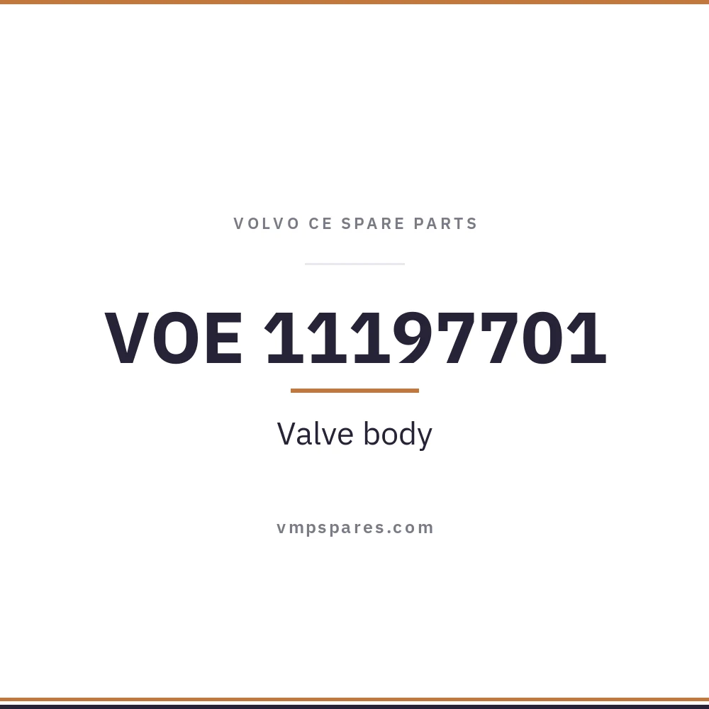 VOE 11197701 – Valve body