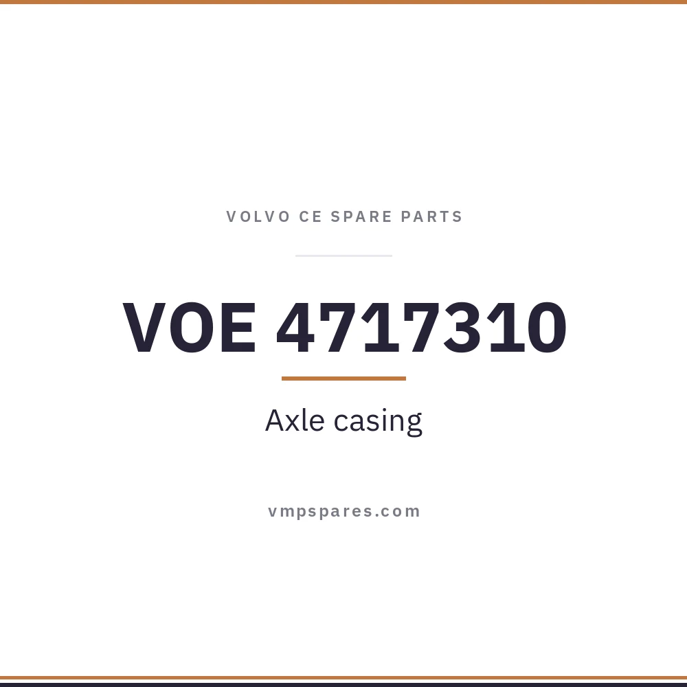VOE 4717310 – Axle casing
