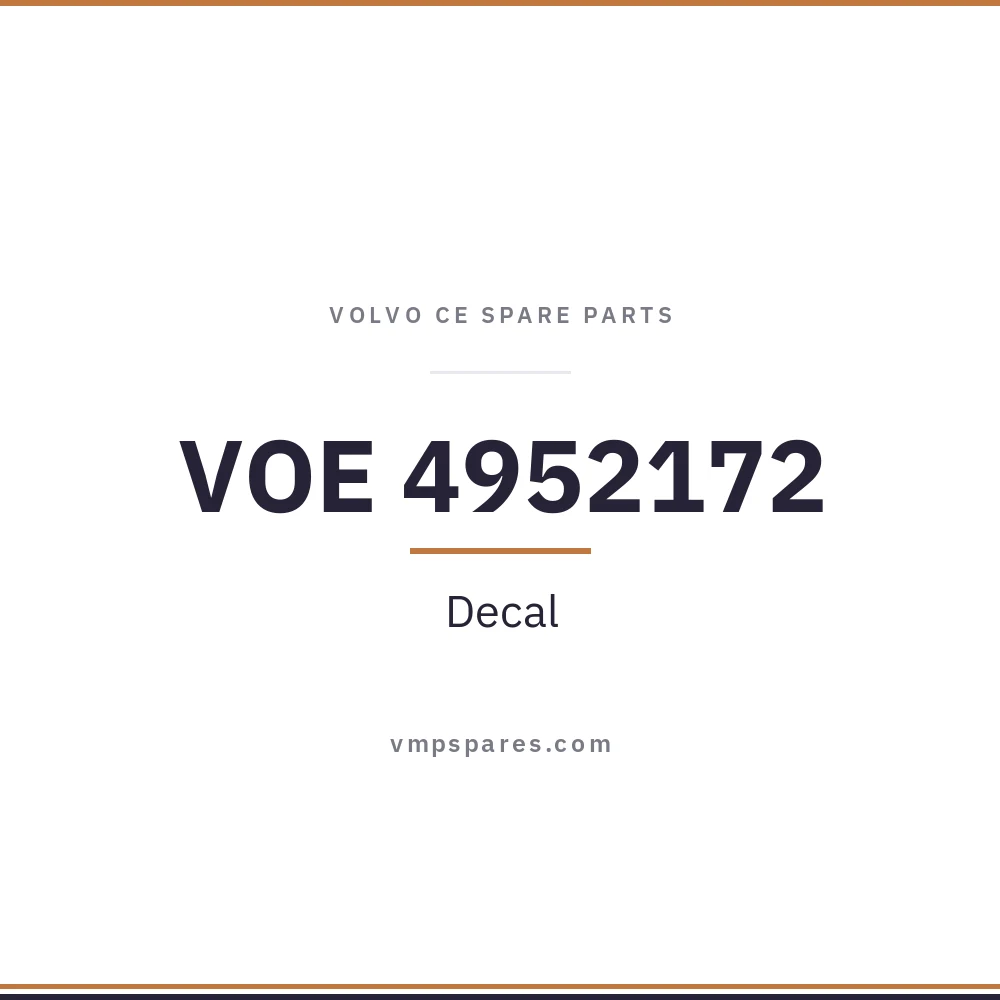 VOE 4952172 – Decal
