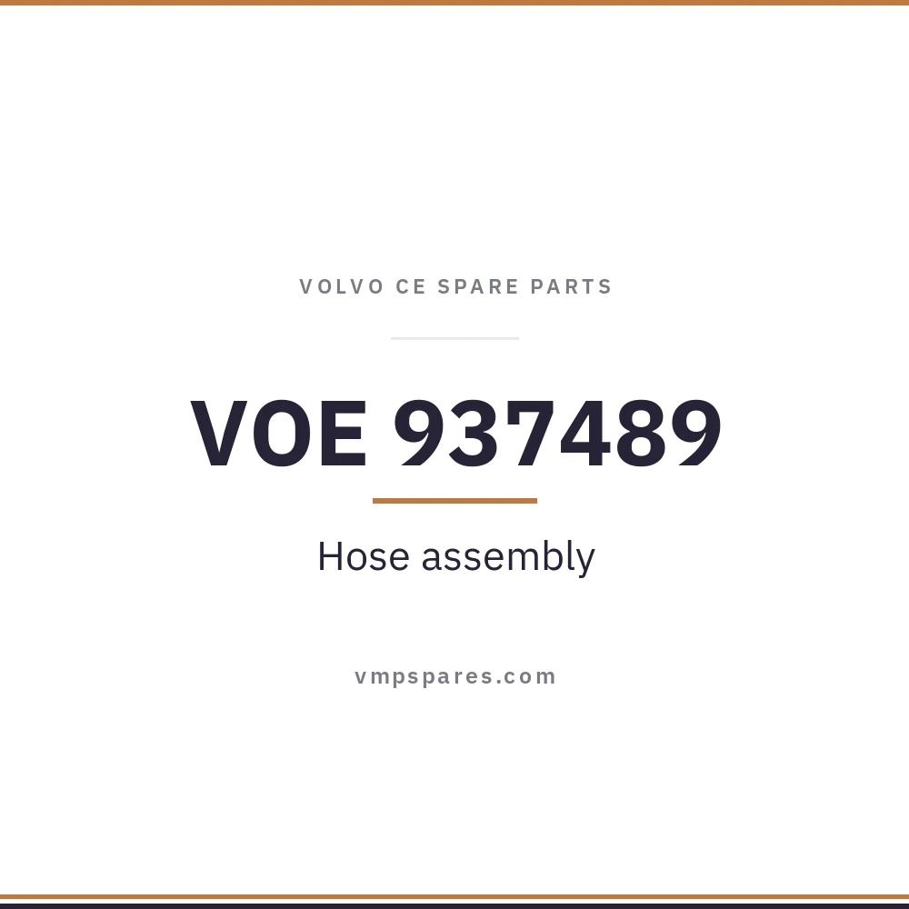 VOE 937489 – Hose assembly