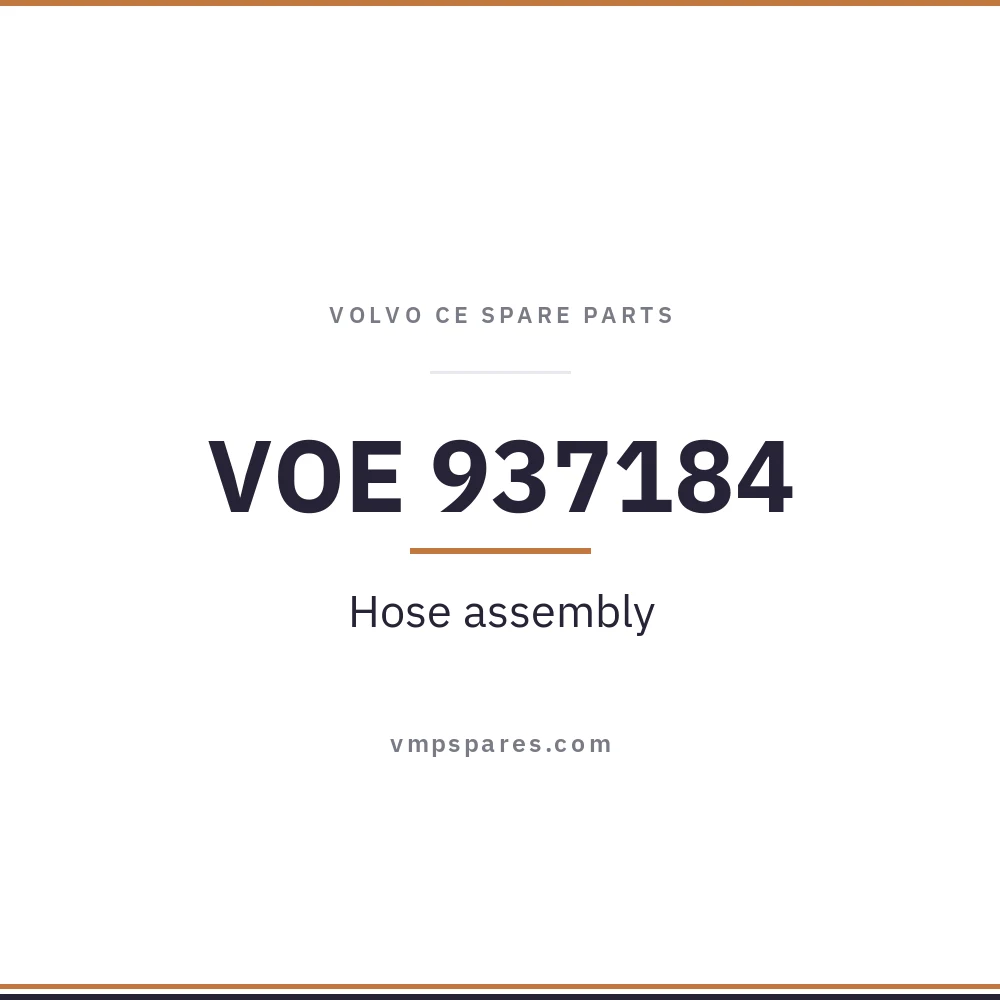 VOE 937184 – Hose assembly