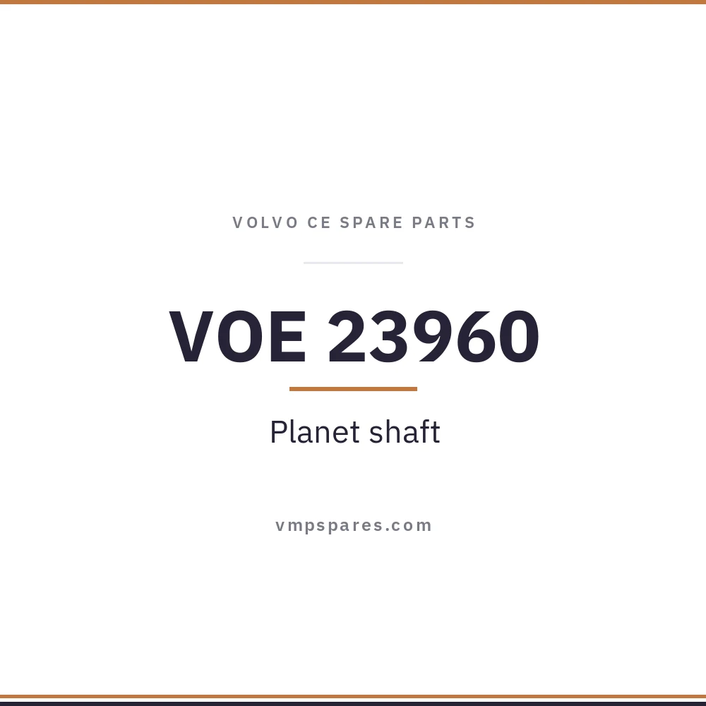 VOE 23960 – Planet shaft
