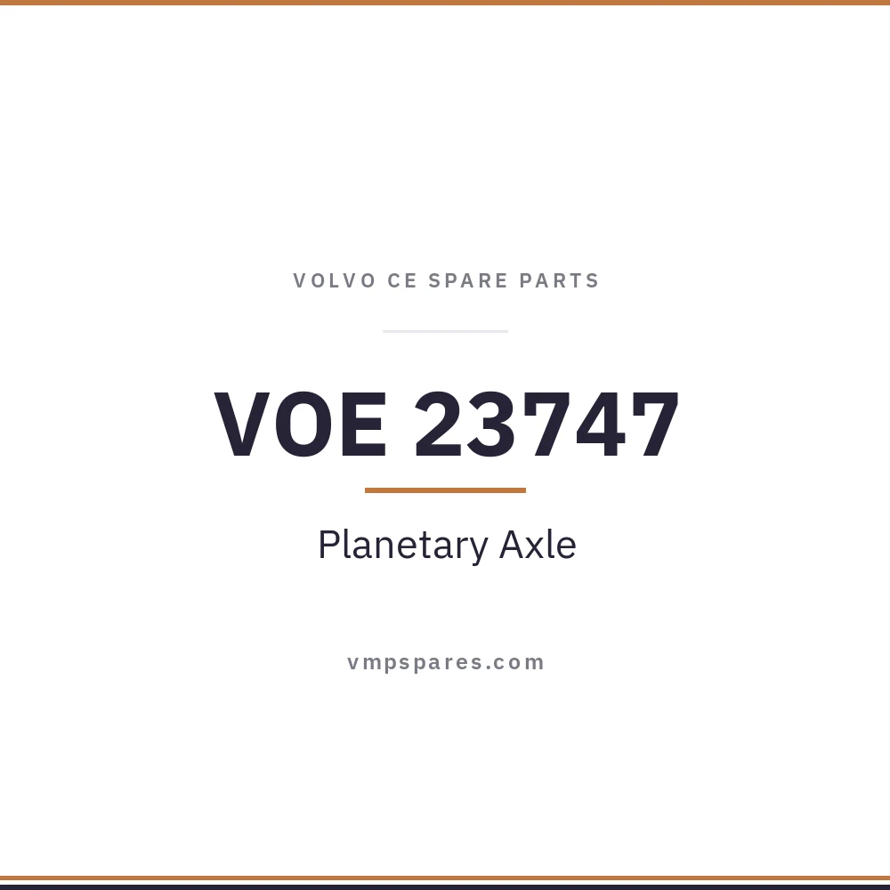 VOE 23747 – Planetary Axle