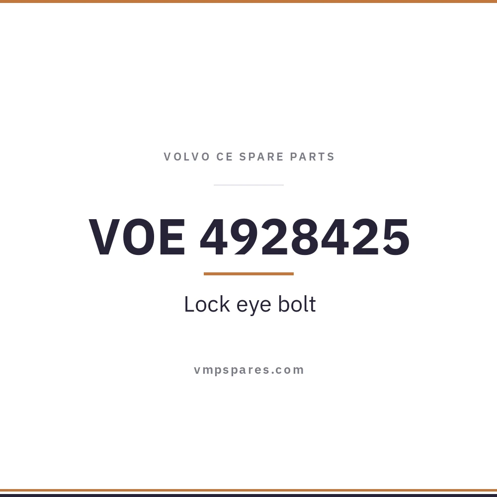 VOE 4928425 – Lock eye bolt