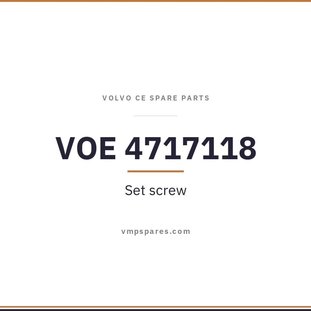 VOE 4717118 – Set screw