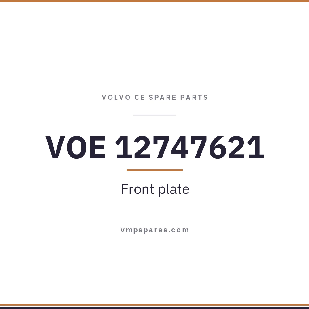VOE 12747621 – Front plate