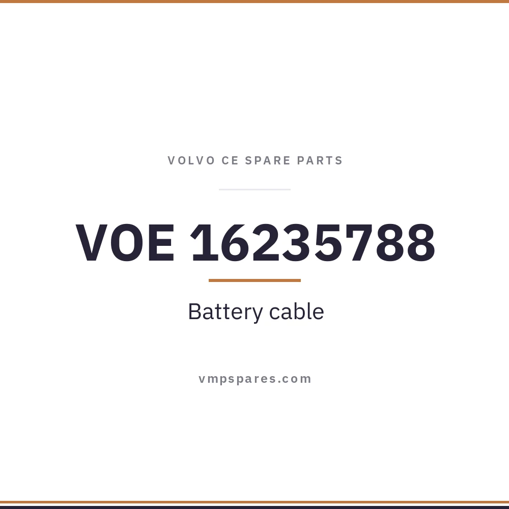 VOE 16235788 – Battery cable