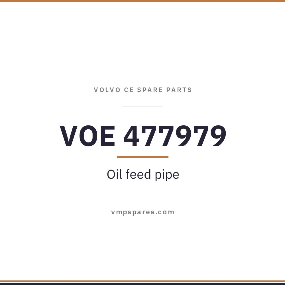 VOE 477979 – Oil feed pipe