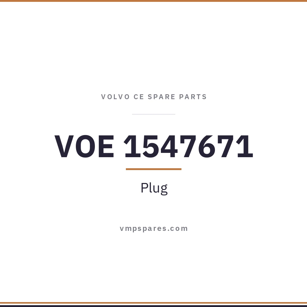 VOE 1547671 – Plug