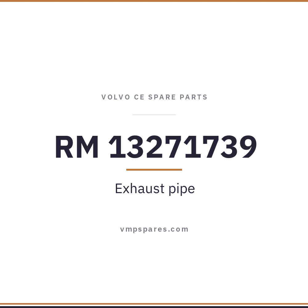 RM 13271739 – Exhaust pipe