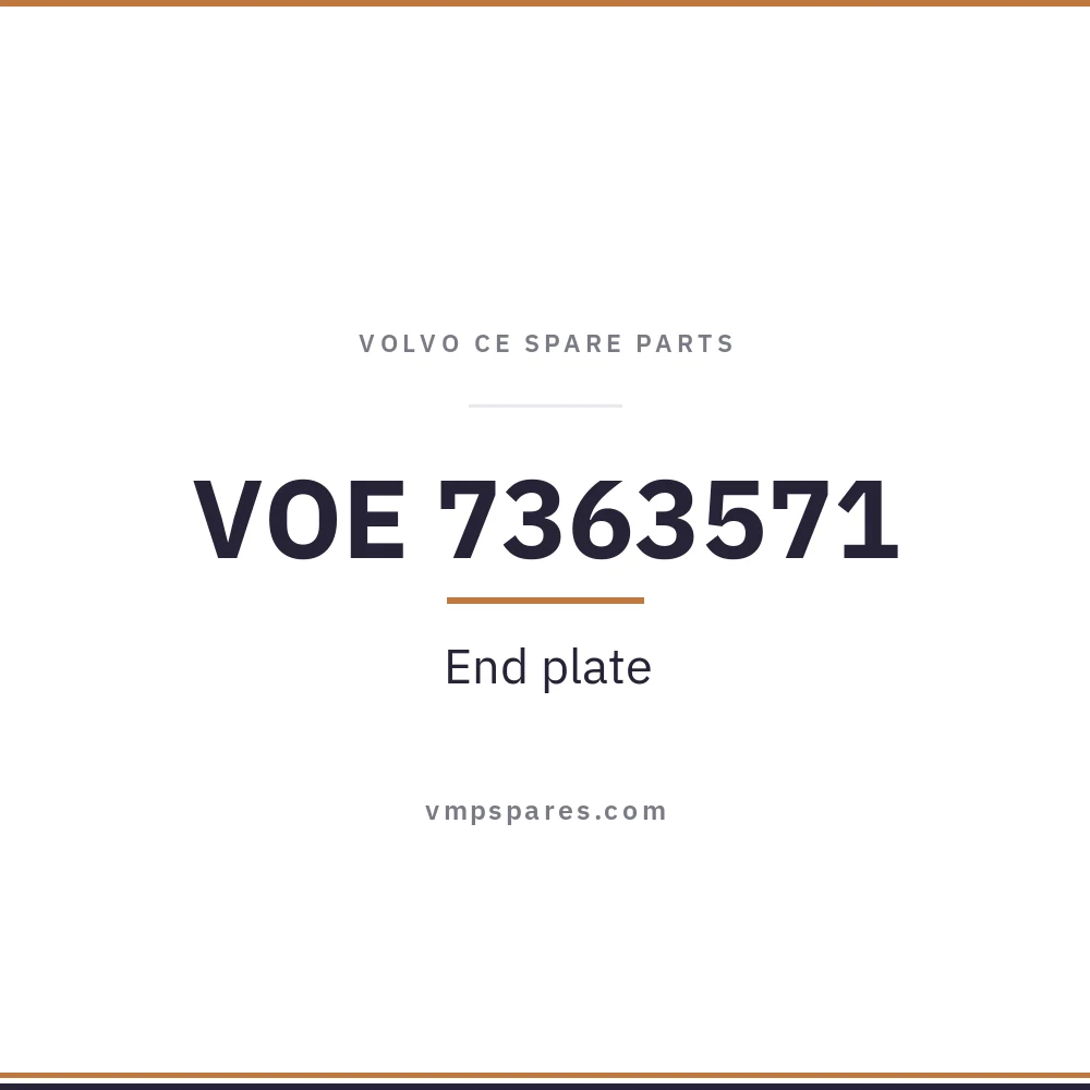 VOE 7363571 – End plate