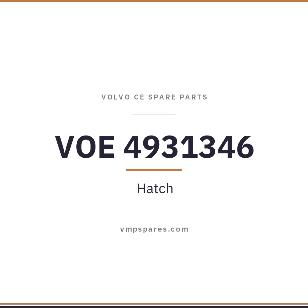 VOE 4931346 – Hatch