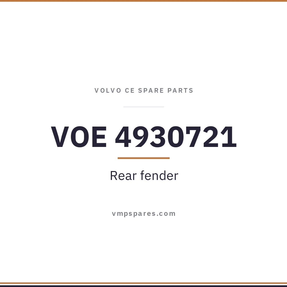 VOE 4930721 – Rear fender